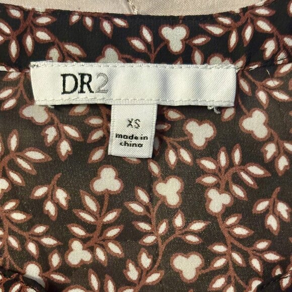 DR2 by Daniel Rainn Sheer Loose Fit Multicolor Top Women XS - Picture 6 of 6